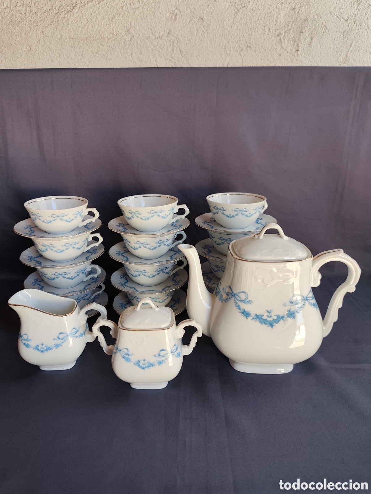 Vintage: Juego de T&eacute; Vista Alegre Portugal