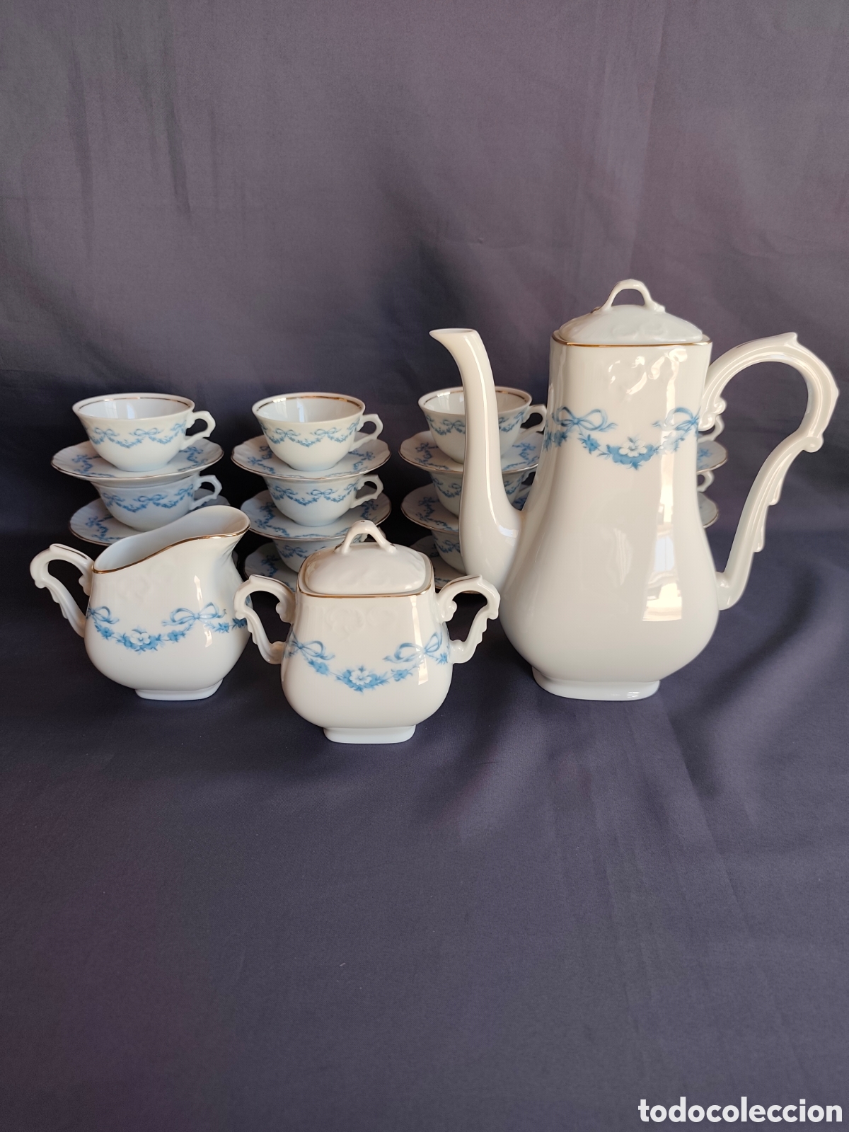 Vintage: Juego de caf&eacute; Vista Alegre Portugal