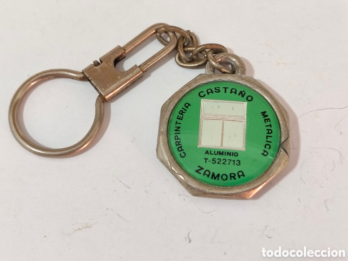 Vintage: TODO UN CLASICO LLAVERO CARPINTERIA METALICA ALUMINIO CASTA&Ntilde;O ALUMINIO Y HIERRO CERRAMIENYOS (ZAMORA