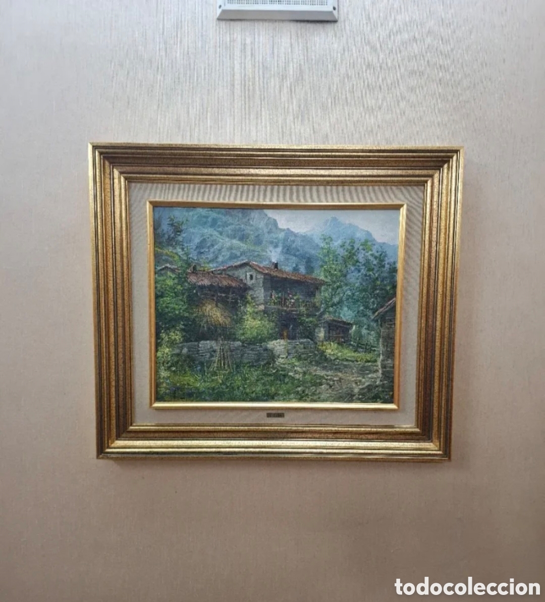 Vintage: Cuadro G. Sosa Paisaje Monta&ntilde;oso