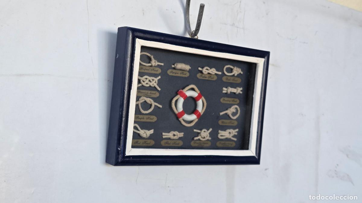 Vintage: CUADRO NAUTICO CON NUDOS MARITIMO