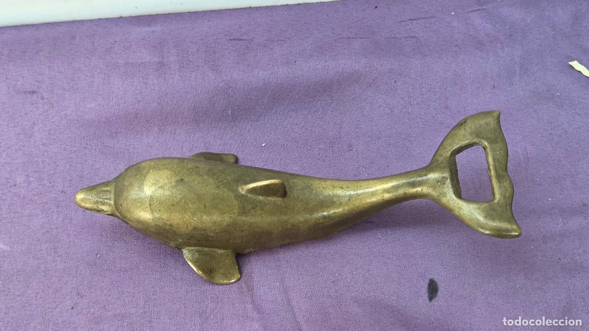 Vintage: abrbotellas de metal delfin - Foto 2