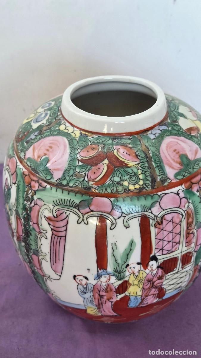 Vintage: jarron de porcelana oriental macao - Foto 3