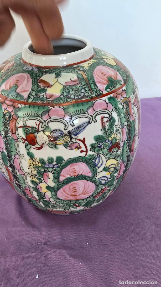 Vintage: jarron de porcelana oriental macao - Foto 4