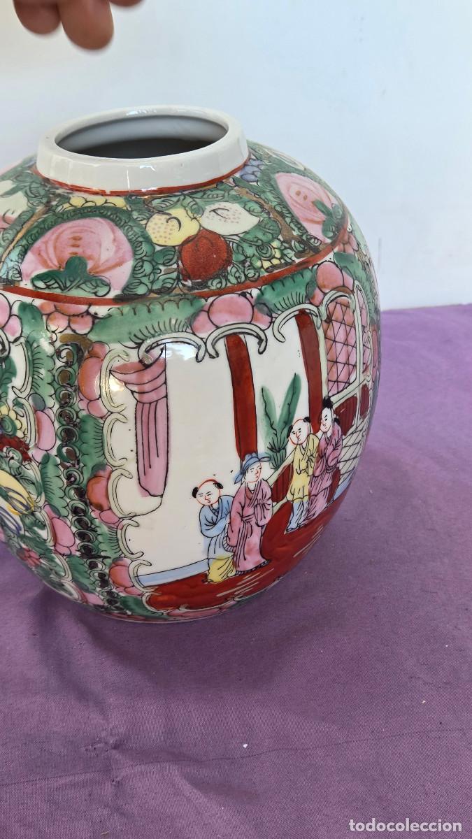 Vintage: jarron de porcelana oriental macao - Foto 5