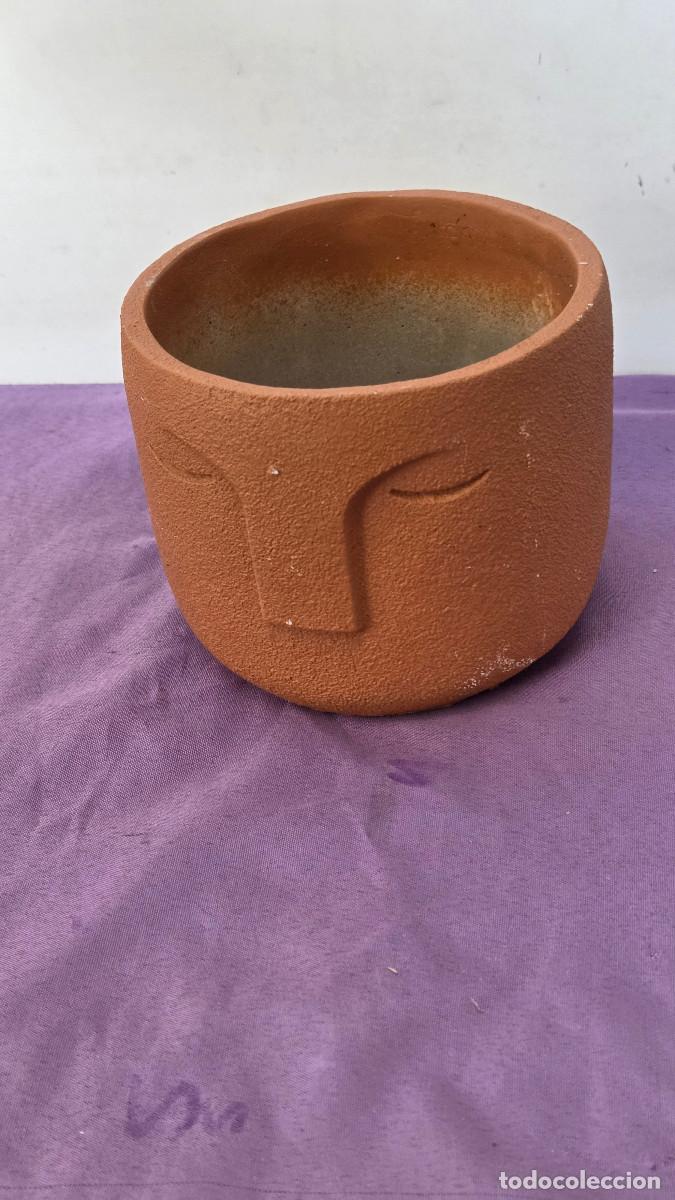 Vintage: maceta antigua de ceramica