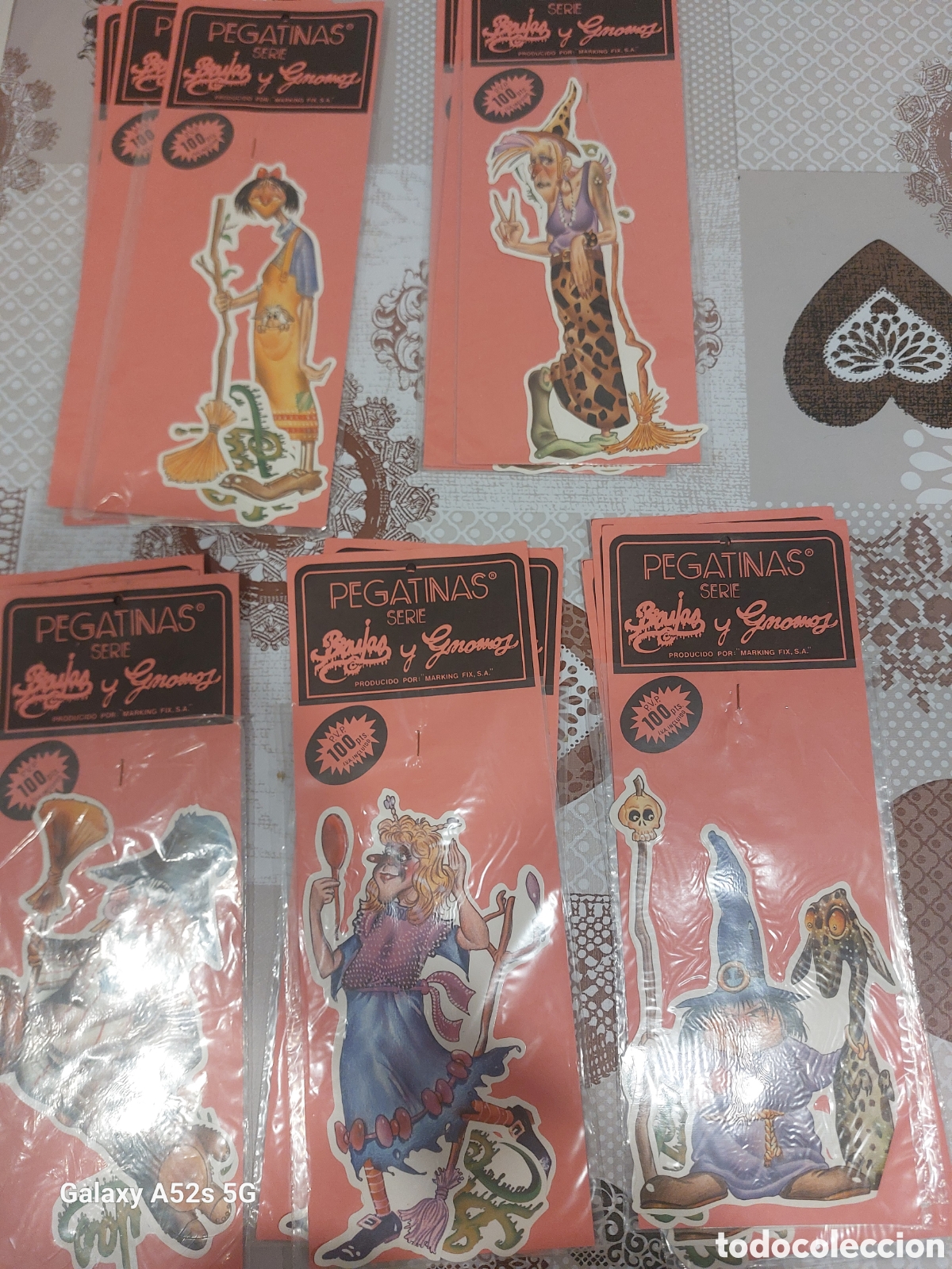 Vintage: Pegatinas serie Brujas y Gnomos