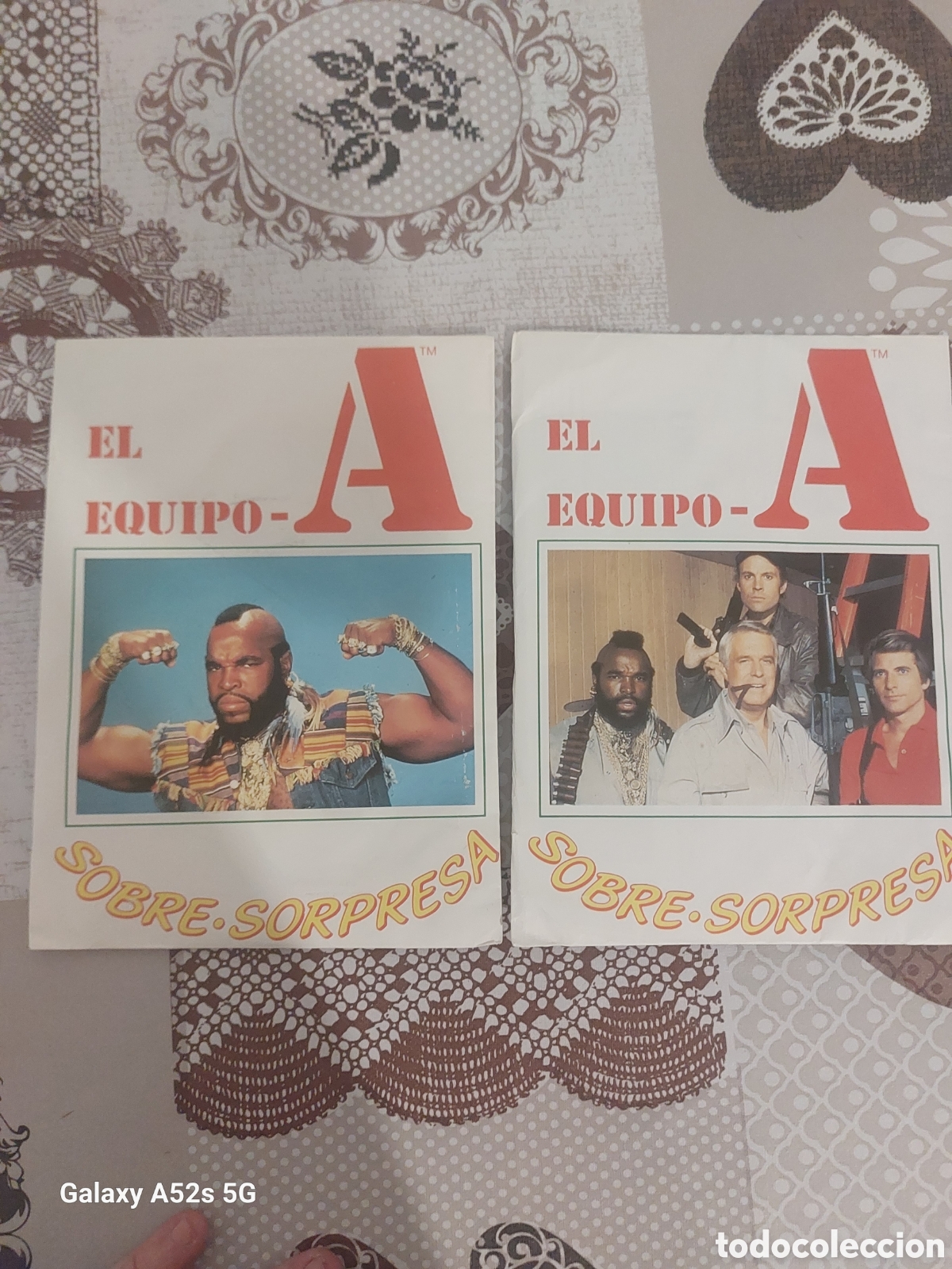 Vintage: Lote de 2 sobres sorpresa del Equipo A