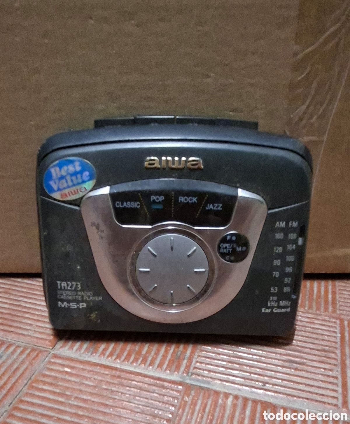 Vintage: Walkman Reproductor de Casetes con Radio AM/FM - Aiwa TA273 Vintage