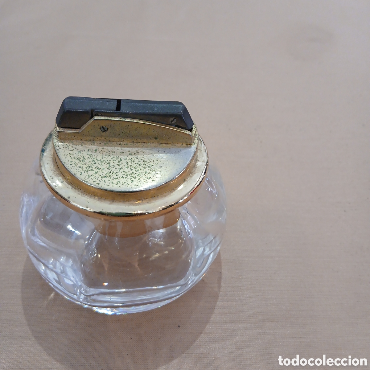 Vintage: Mechero vintage de cristal