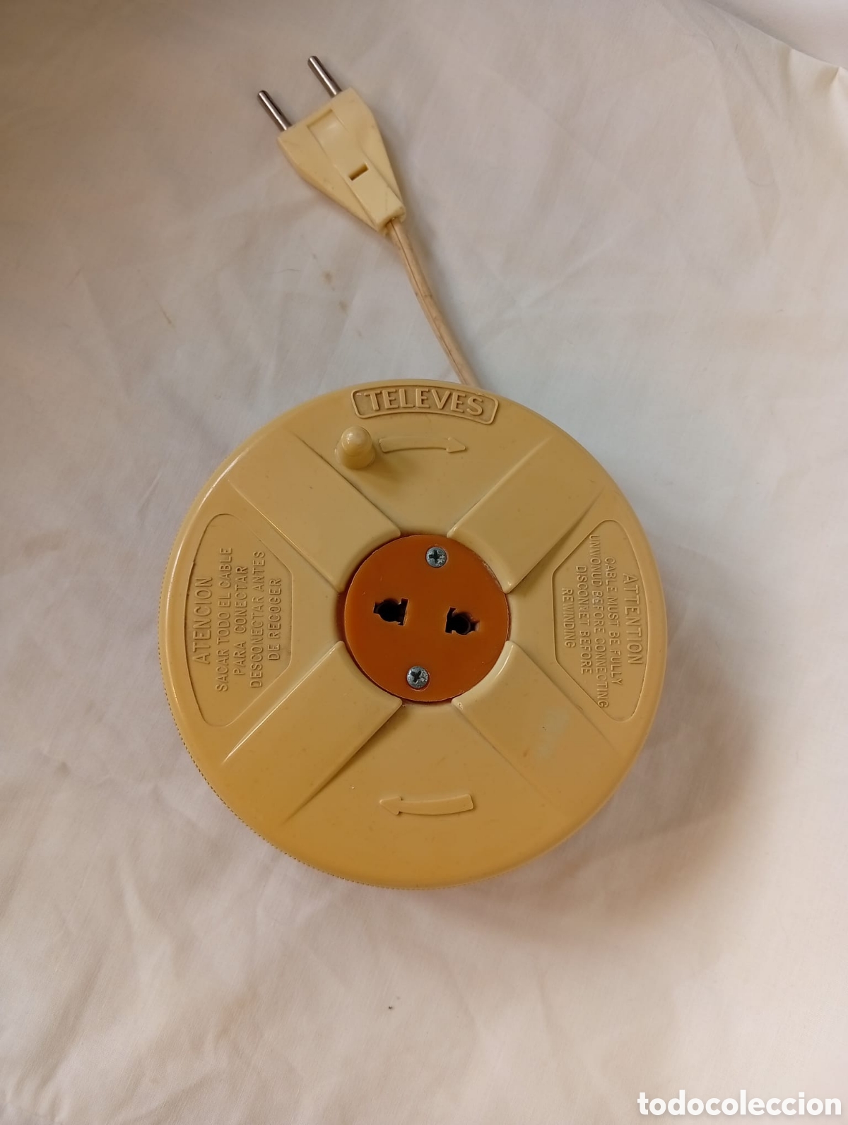 Vintage: Alargadera para enchufes de los a&ntilde;os 70 - Foto 2
