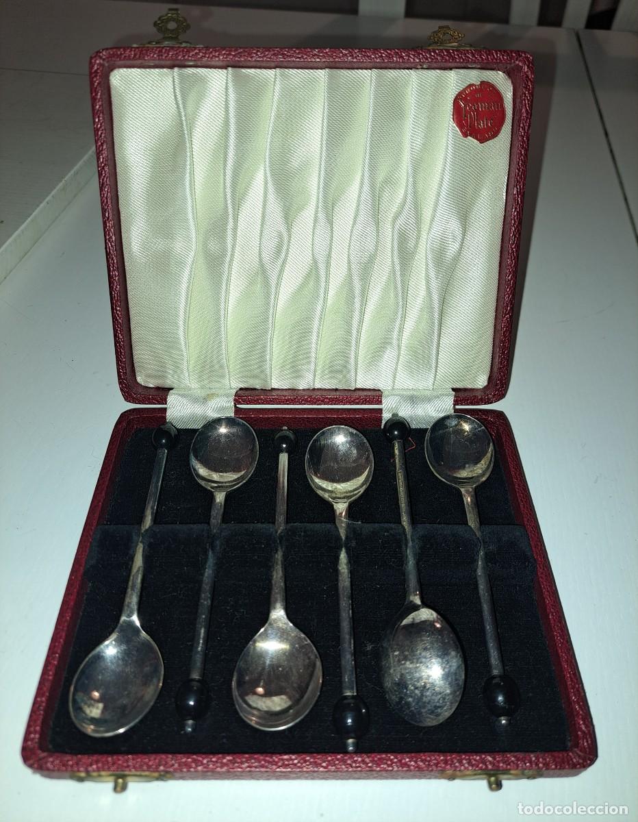 Vintage: Vintage Yeoman Plate EPNS Coffee Spoons &ndash; Set of 6 with Original Box