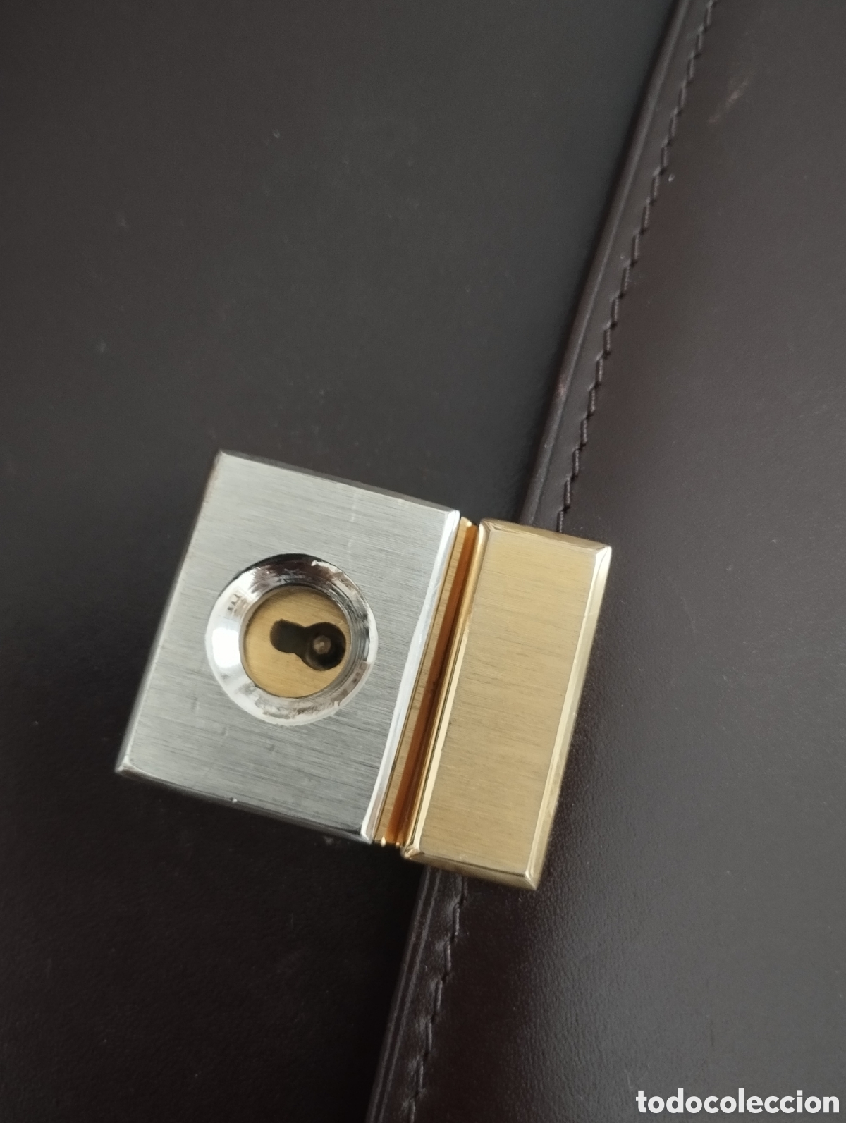 Vintage: Cartera portafolios boxcalf marr&oacute;n - Foto 2