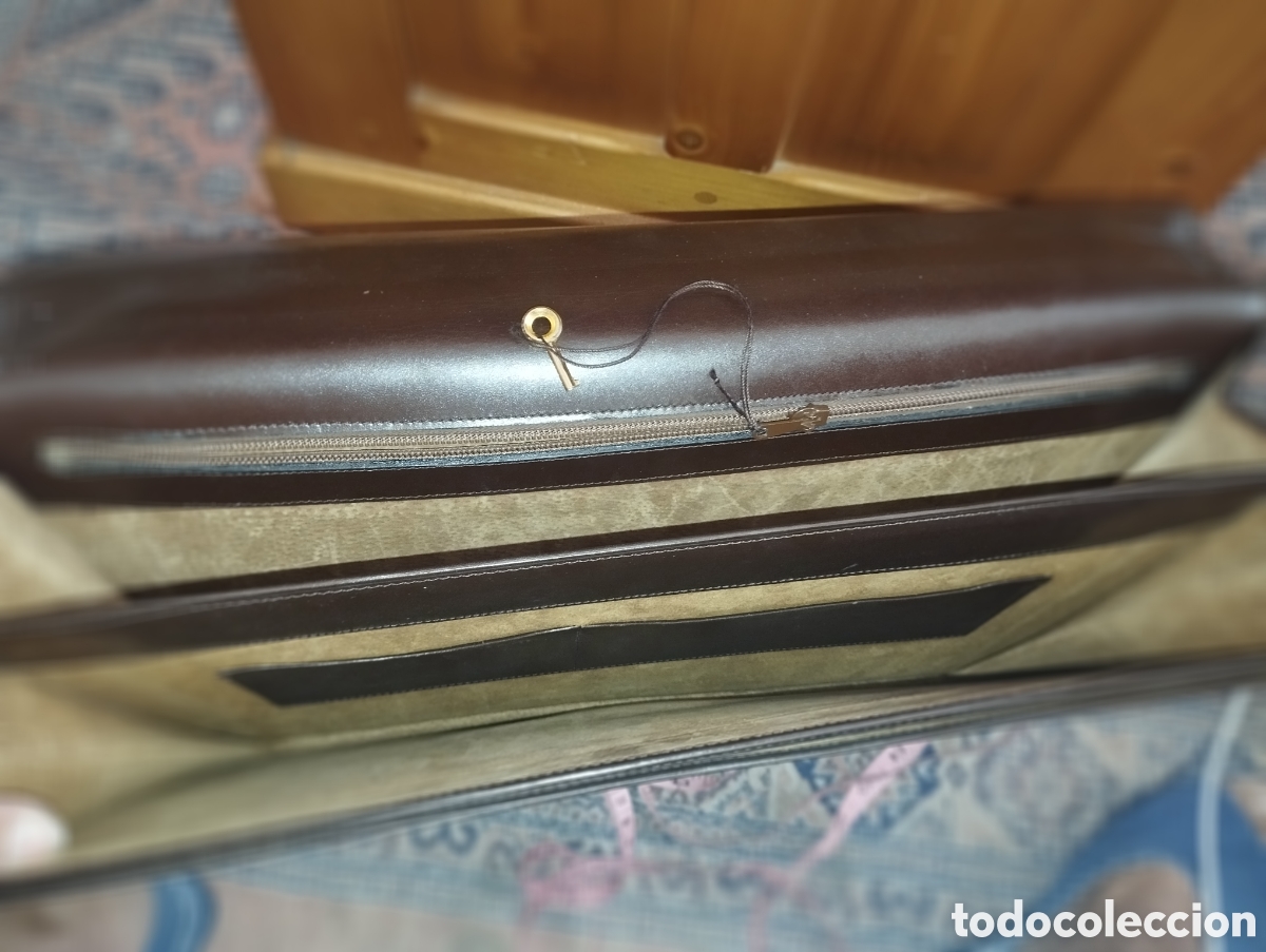 Vintage: Cartera portafolios boxcalf marr&oacute;n - Foto 7