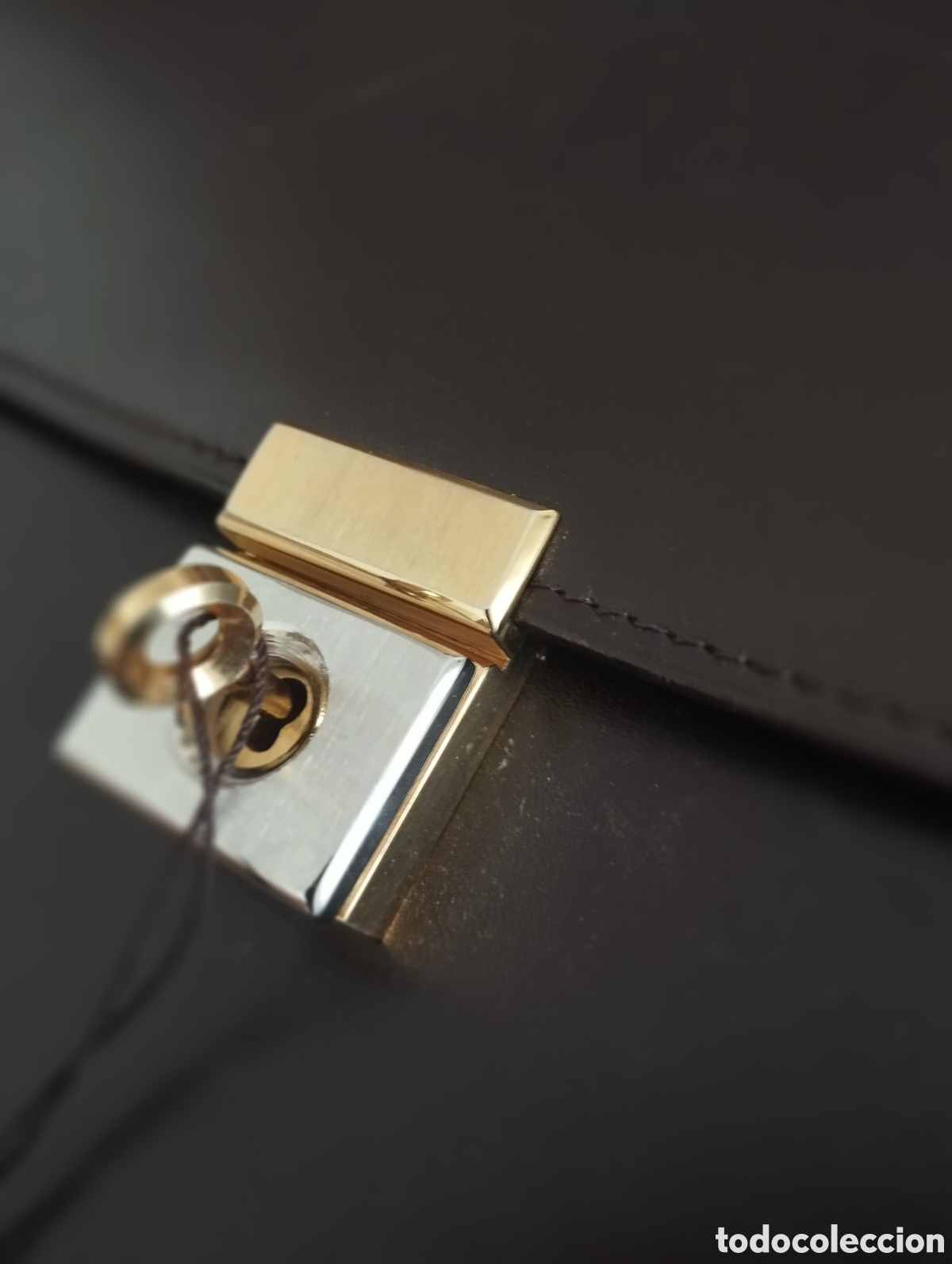 Vintage: Cartera portafolios boxcalf marr&oacute;n - Foto 8