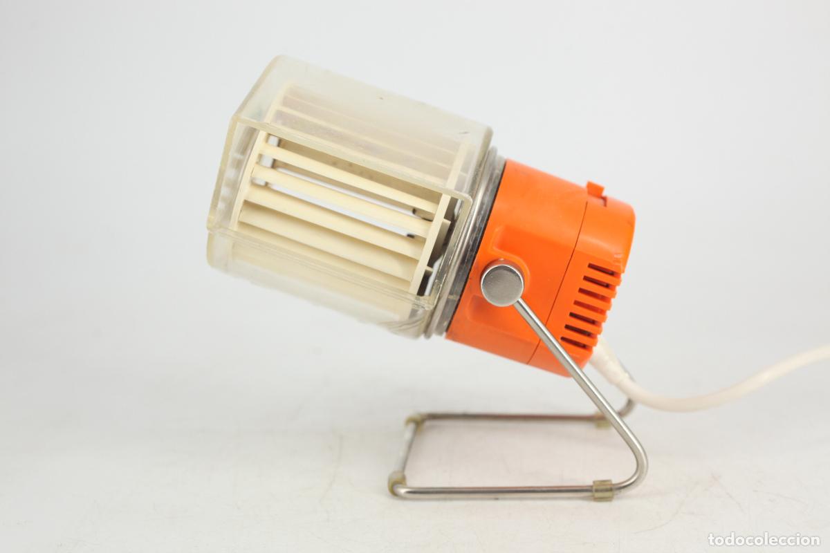 Vintage: Ventilador sobremesa el&eacute;ctrico vintage KALORIK 5830 dise&ntilde;o de Kurt Boeser naranja Belgica a&ntilde;os 70