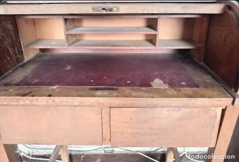 Vintage: Escritorio antiguo madera maciza