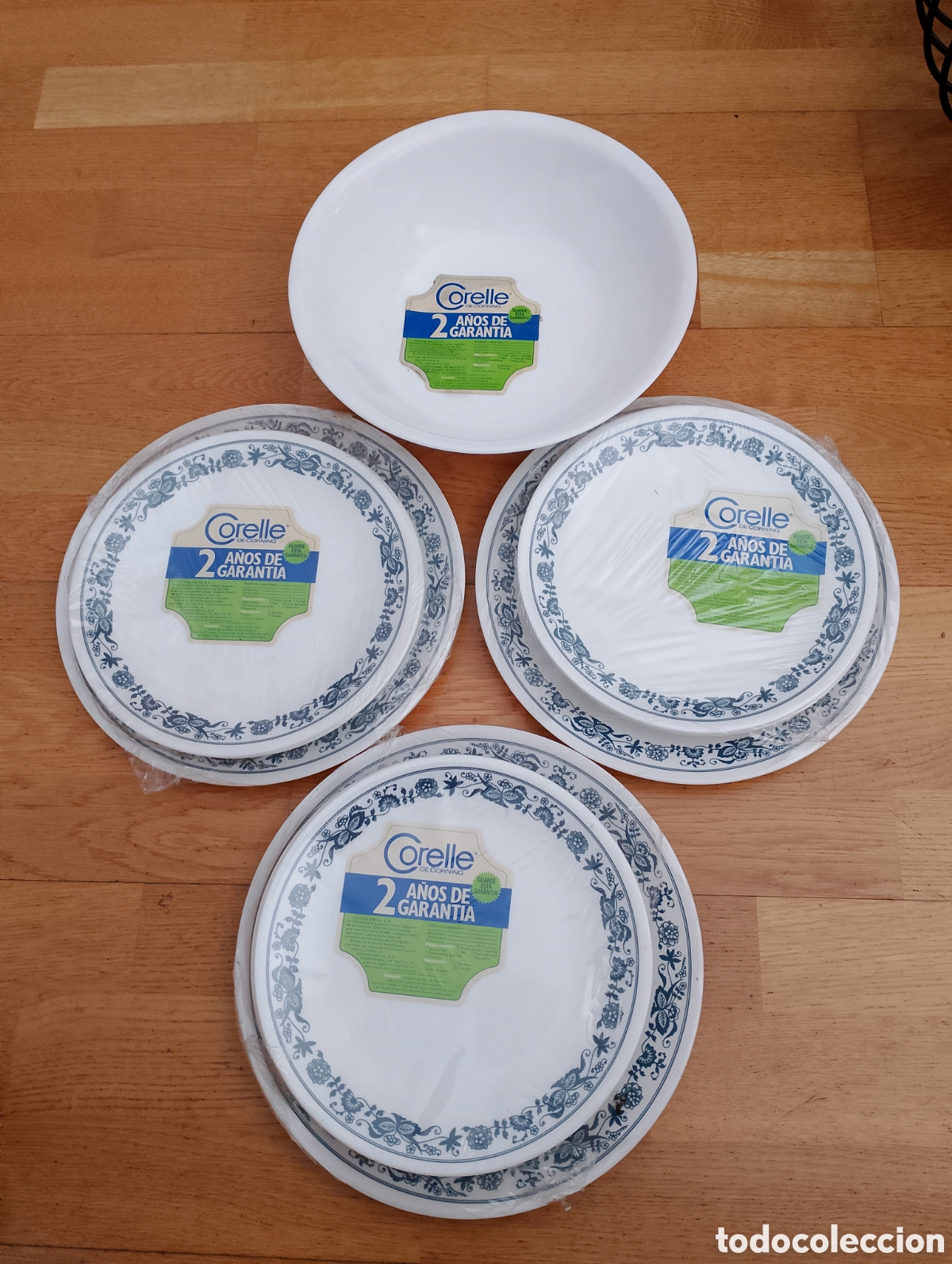Vintage: Vajilla Corelle de Corning con ensaladera sin estrenar