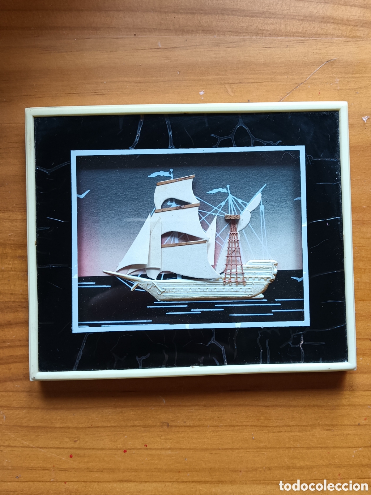Vintage: Cuadro Relieve Vintage Madera
