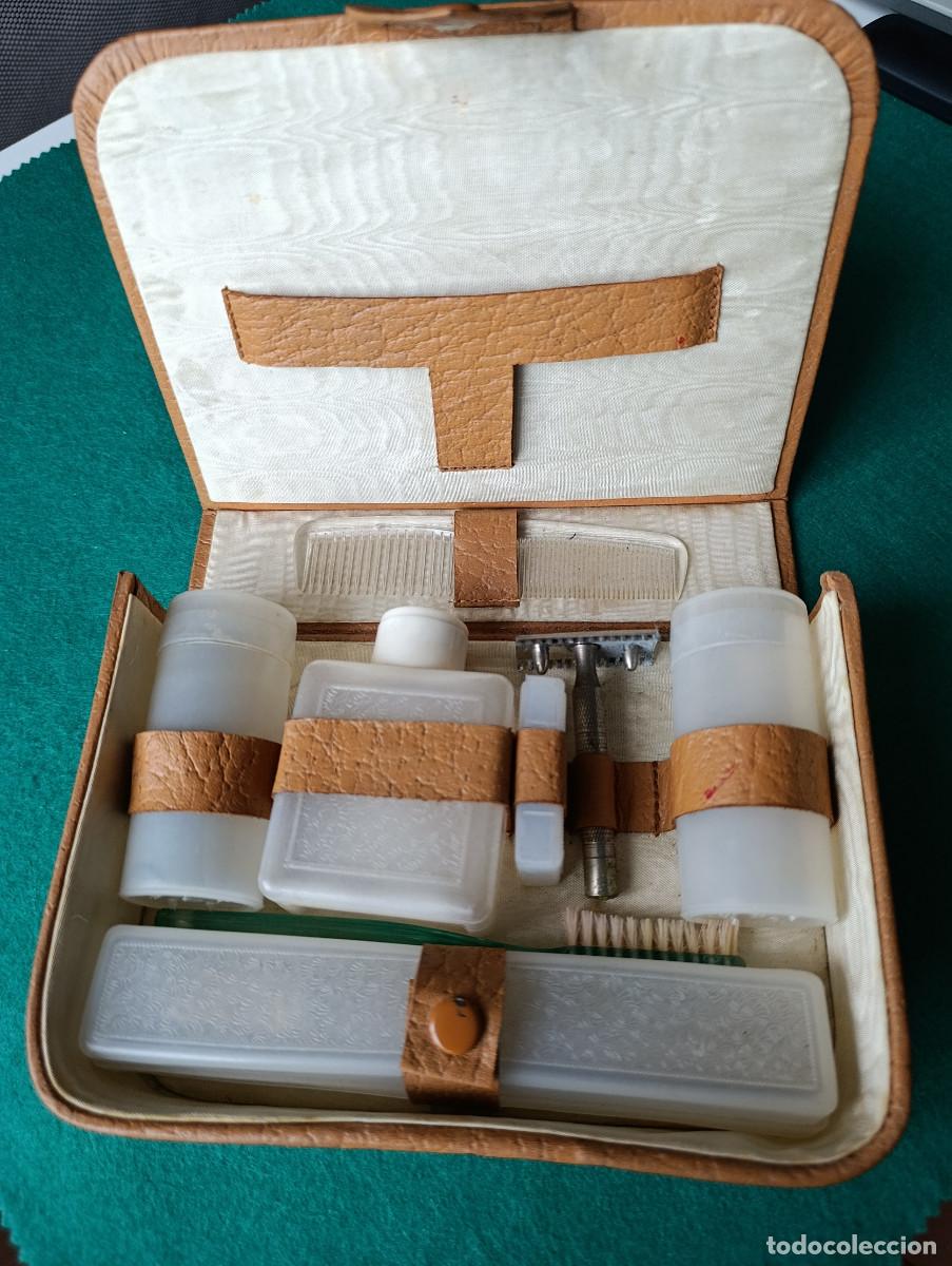 Vintage: Neceseres de Viaje Antiguo Caballero - Kit de Afeitado e Higiene Vintage Completo c. 1950s