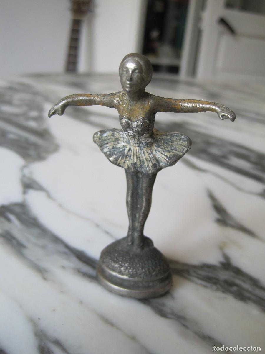 Vintage: FIGURA DE METAL - BAILARINA - BALLET - A&Ntilde;OS 60