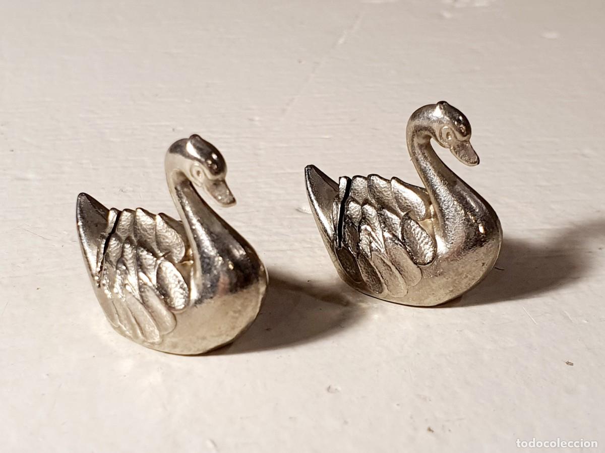 Vintage: Cisnes met&aacute;licos tarjeteros. A&ntilde;os 60.