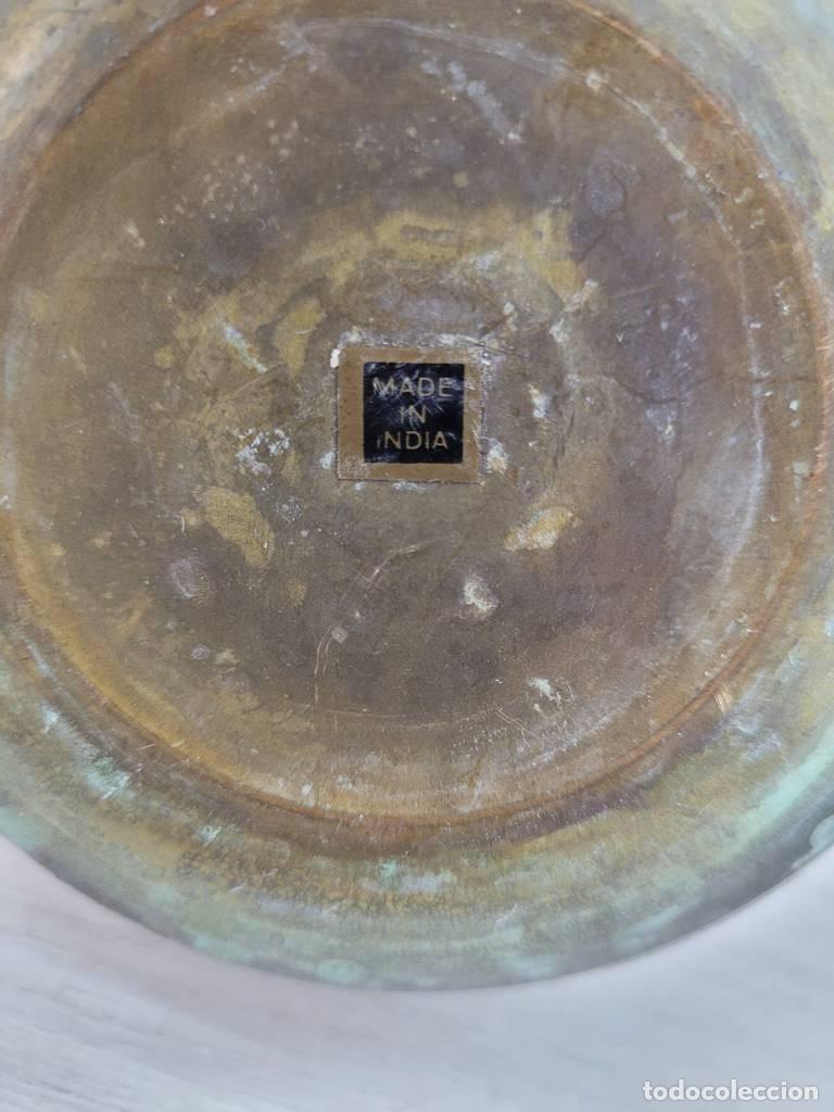 Vintage: JARRONES DE LAT&Oacute;N CLOISONN&Eacute; - Foto 11