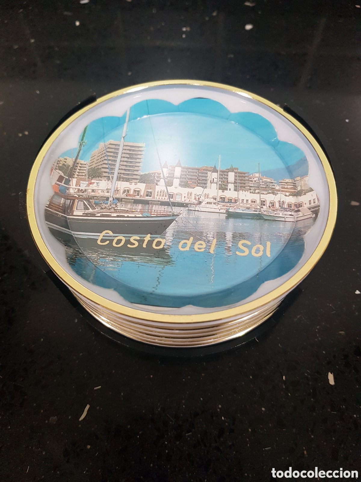 Vintage: POSAVASOS VINTAGE COSTA DEL SOL (6 POSAVASOS )