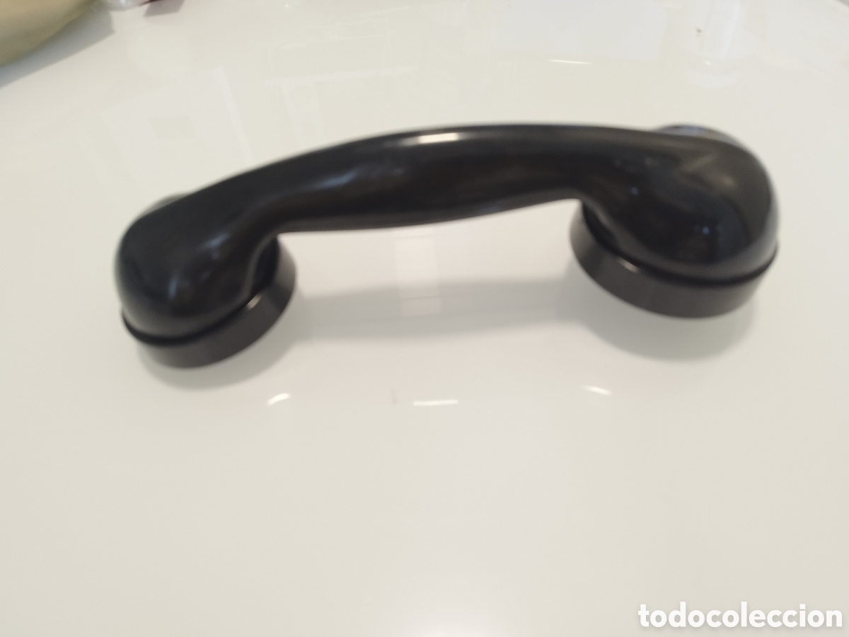Vintage: Auricular baquelita negro