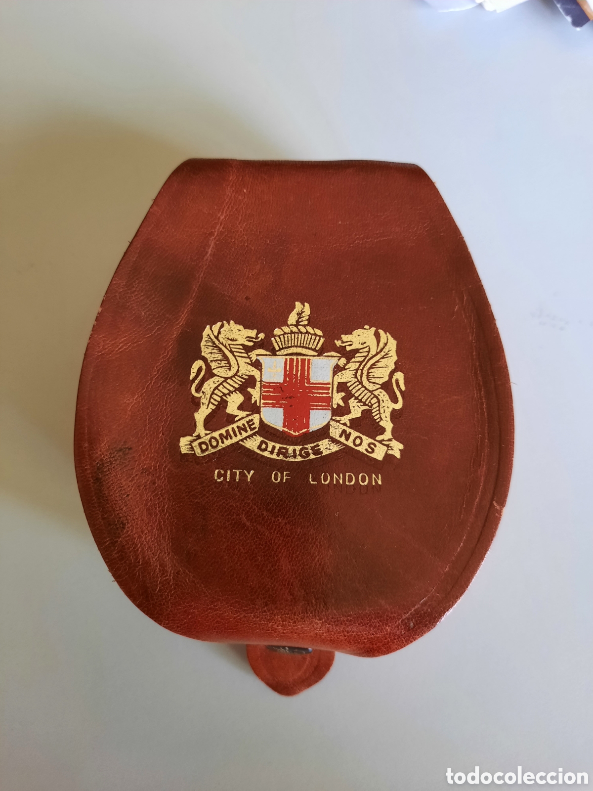 Vintage: Antiguo monedero de piel Made in England