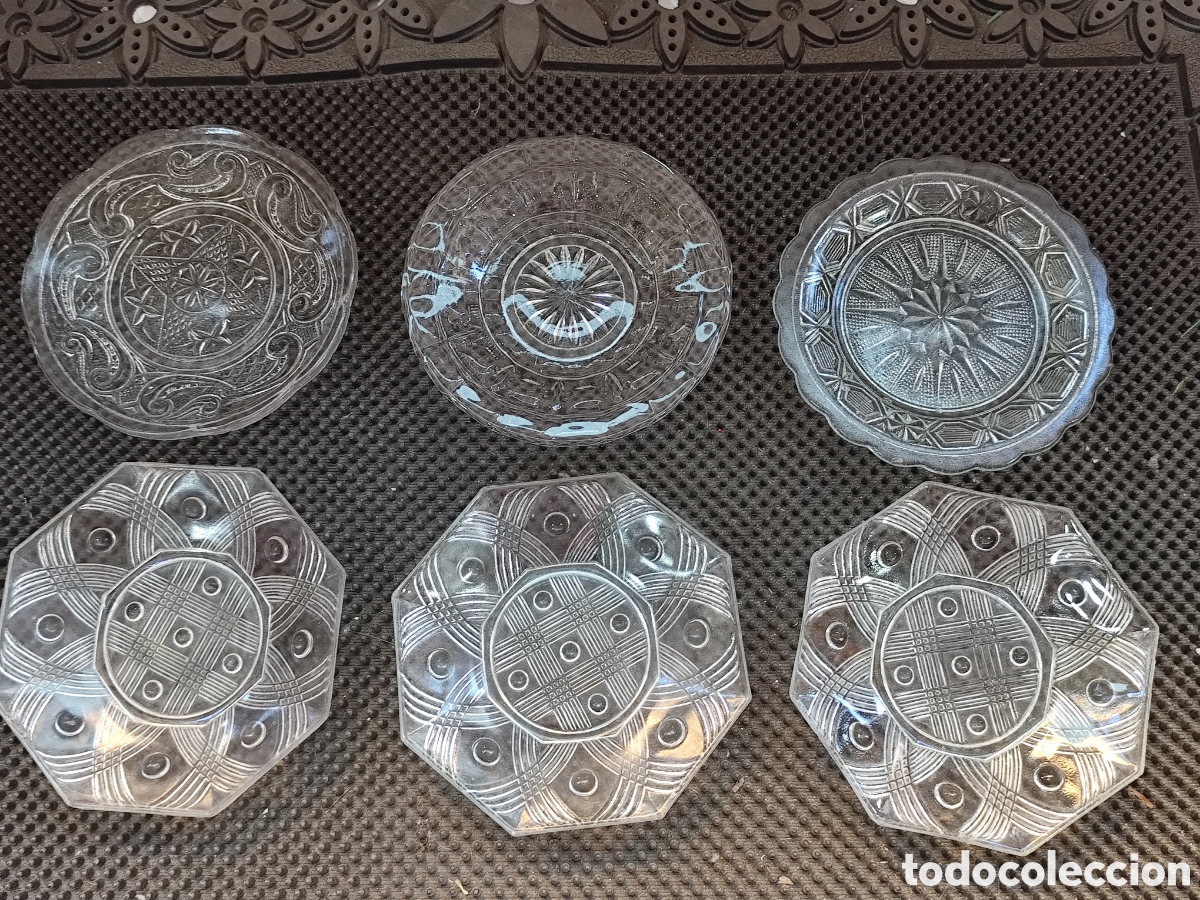Vintage: PLATITOS DE CRISTAL ANTIGUOS