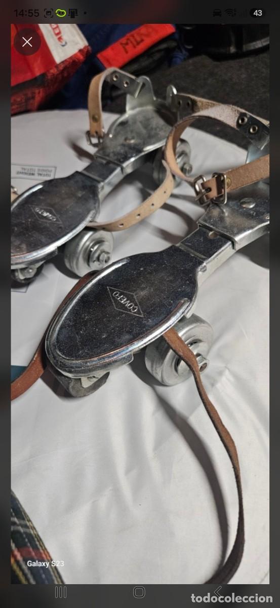 Vintage: Patines cl&aacute;sicos vintage met&aacute;licos Covefo extensibles con correas