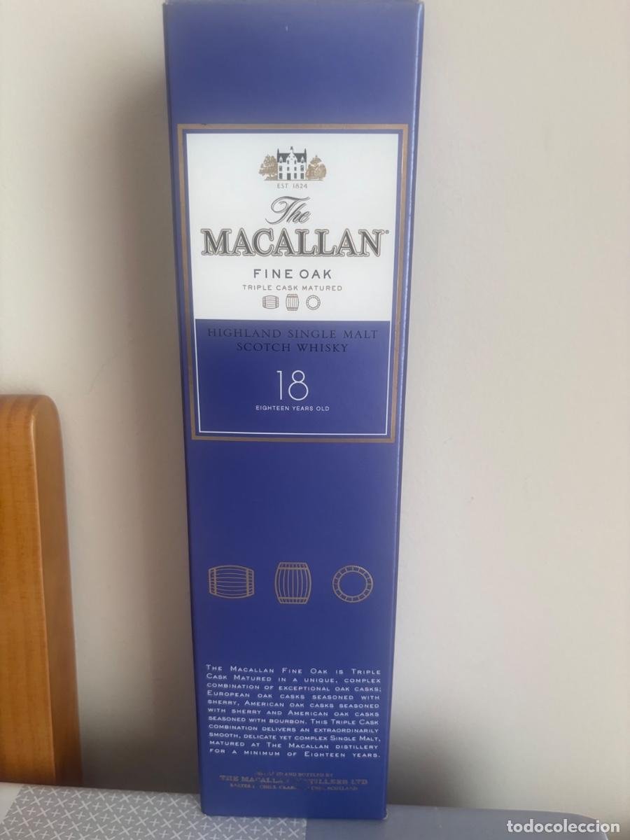Vintage: A la venta botella original de whisky escoc&eacute;s de malta The Macallan Fine Oak 18 a&ntilde;os (Triple Cask Ma