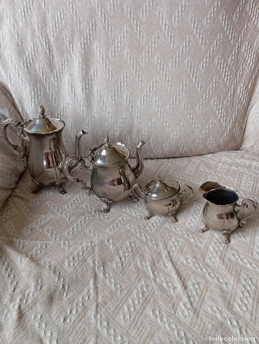 Vintage: Juego de caf&eacute; / te vintage plateado