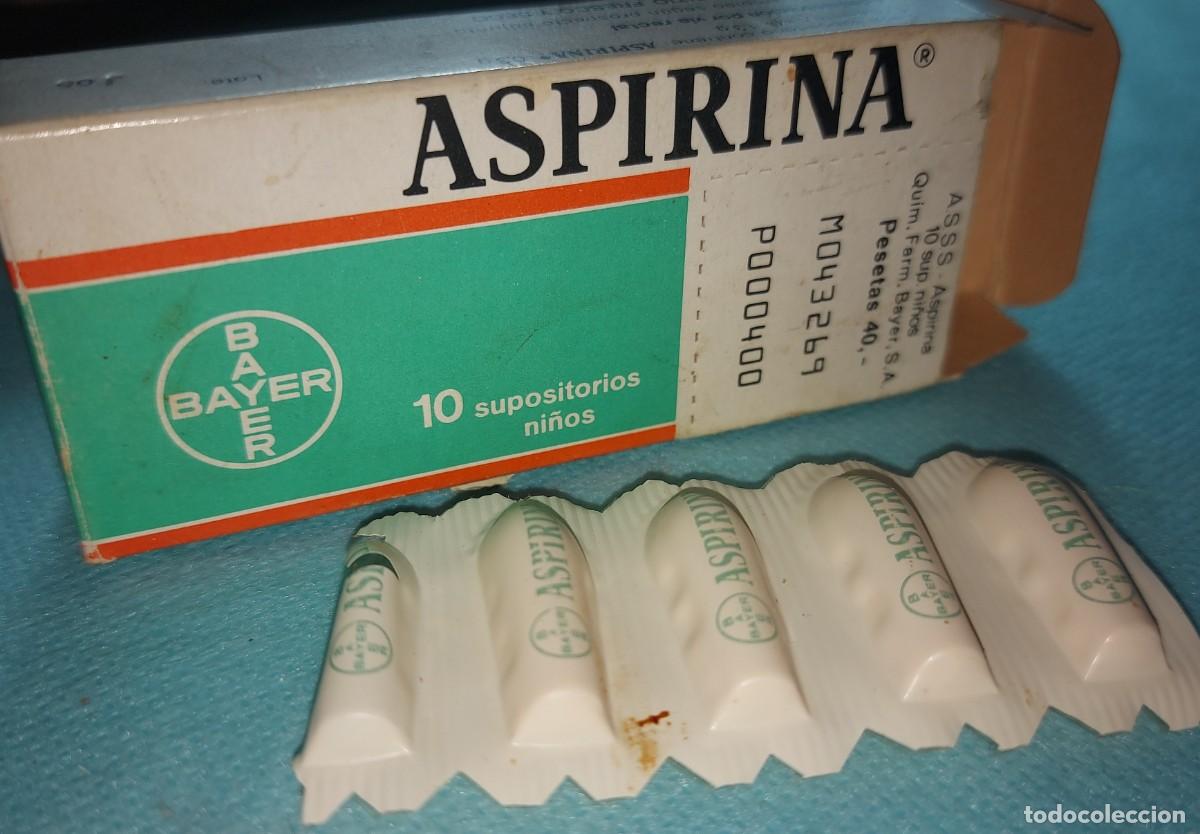 Vintage: ANTIGUO MEDICAMENTO, ASPIRINA SUPOSITORIOS NI&Ntilde;OS