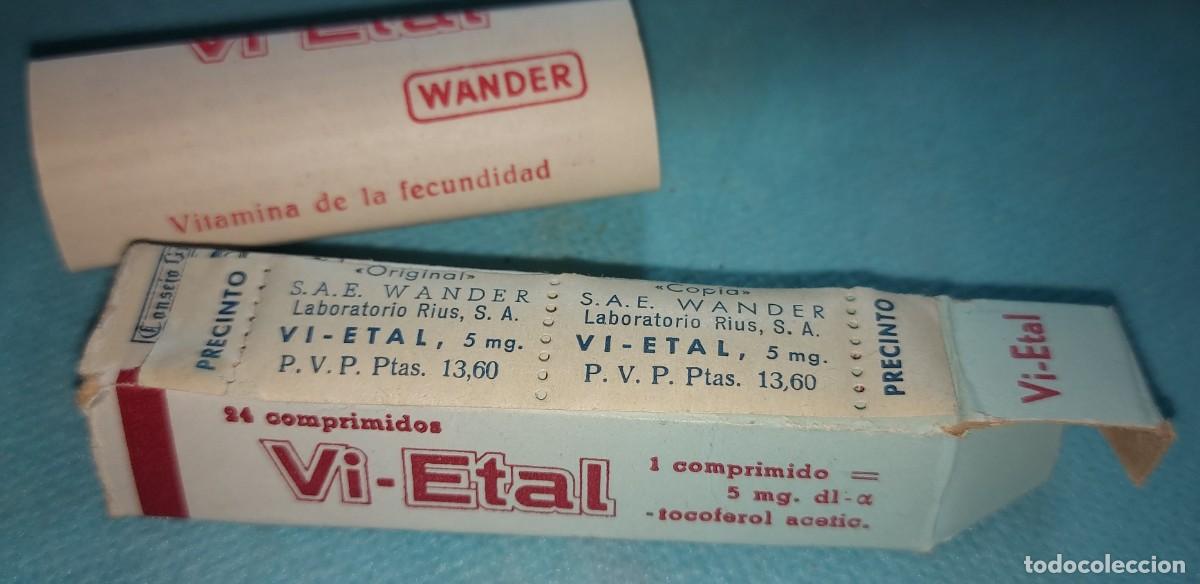 Vintage: ANTIGUO MEDICAMENTO VI-ETAL , WANDER