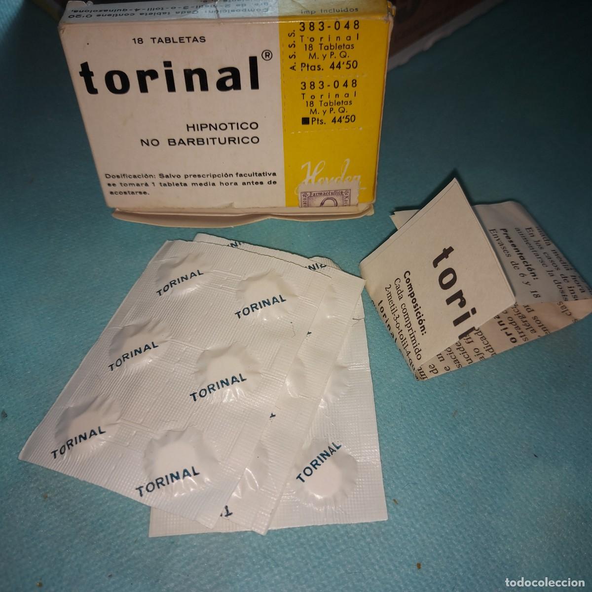 Vintage: ANITIGUO MEDICAMENTO TORINAL, HIPNOTICO