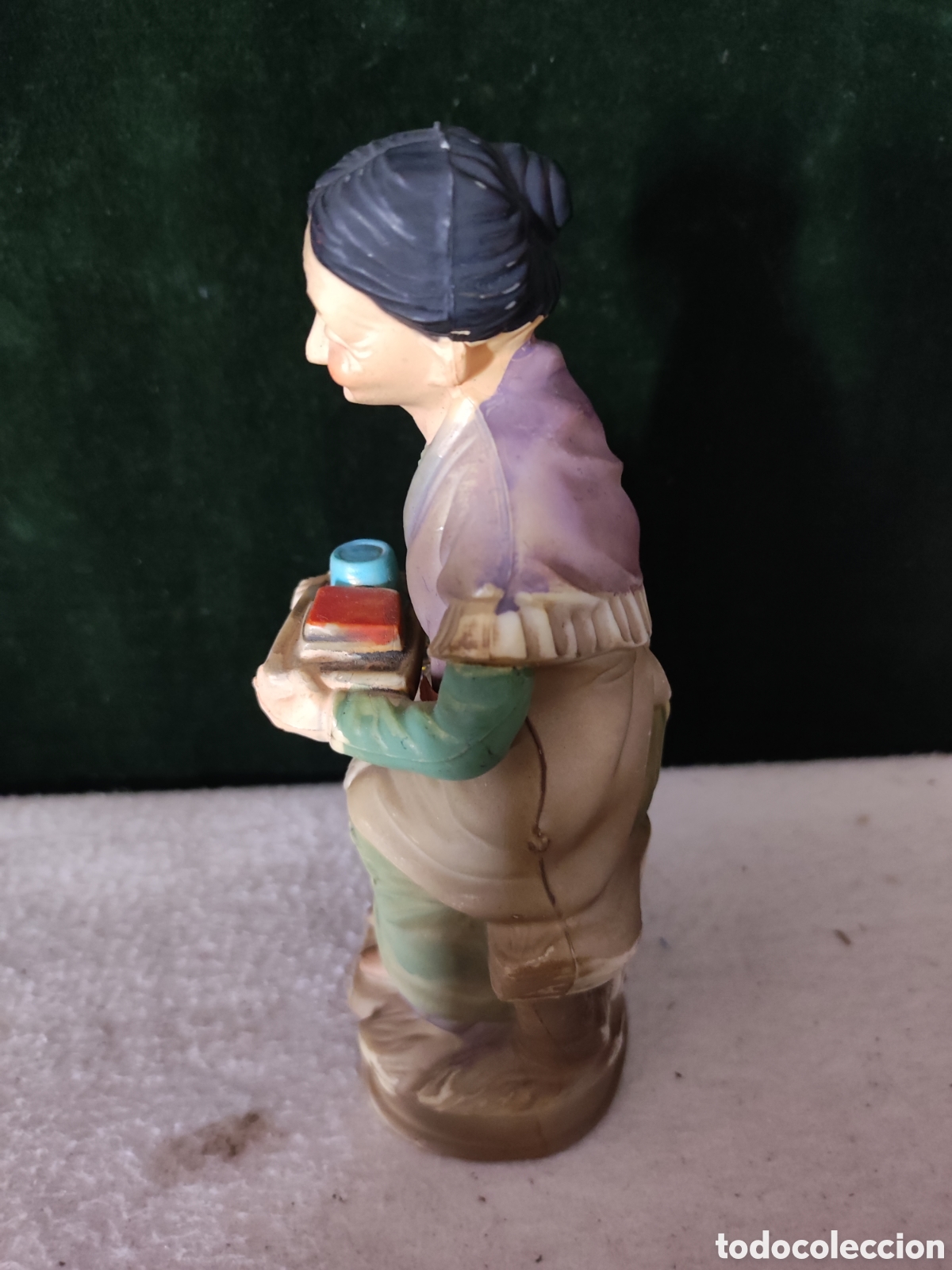 Vintage: Figura de mujer con bandeja pl&aacute;stico - Foto 4
