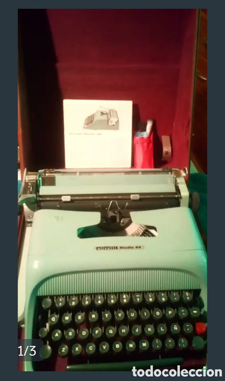 Vintage: M&aacute;quina de escribir Olivetti Studio 44