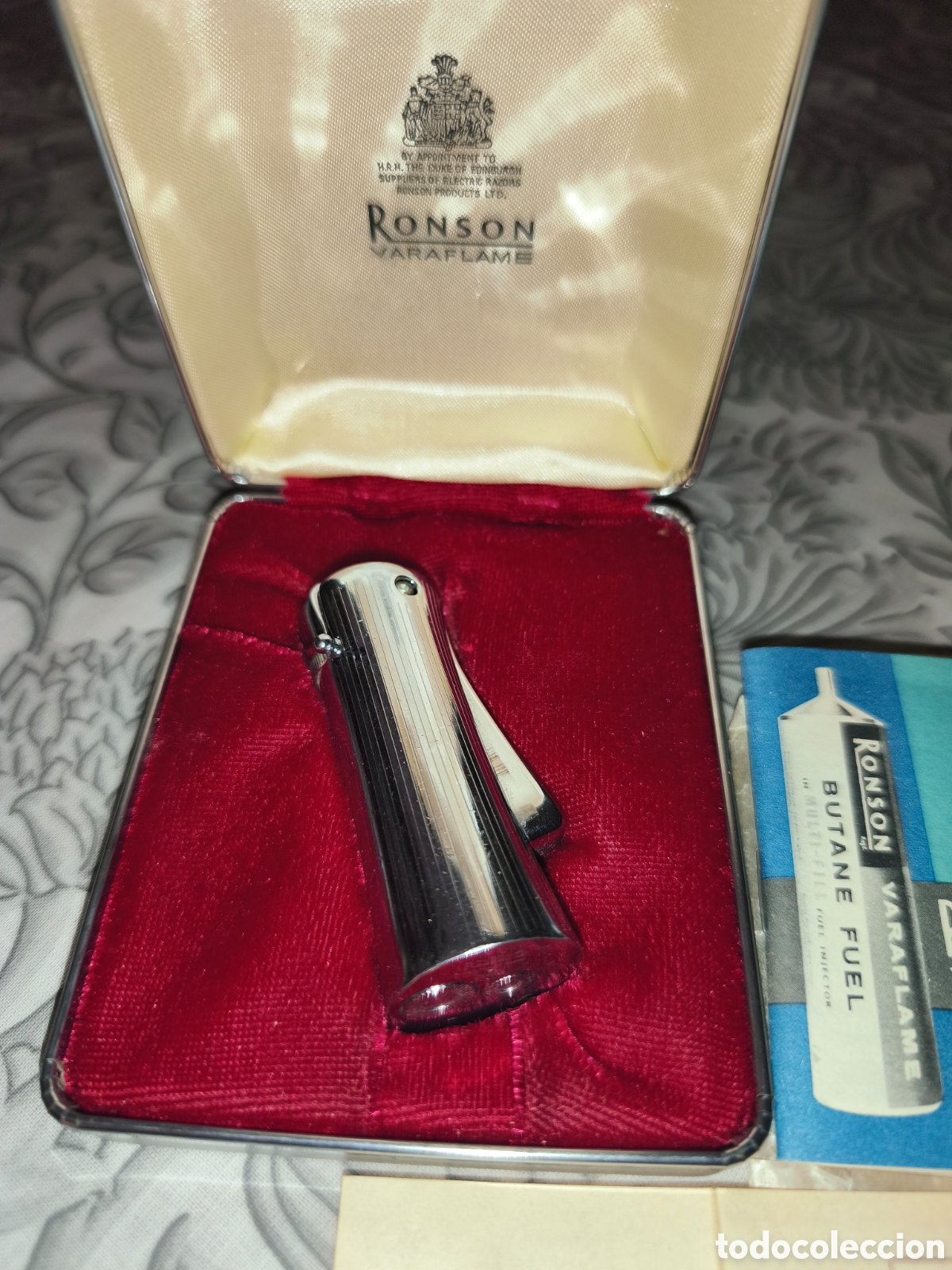 Vintage: Encendedor Ronson Varaflame, con documentaci&oacute;n y caja original - Foto 2