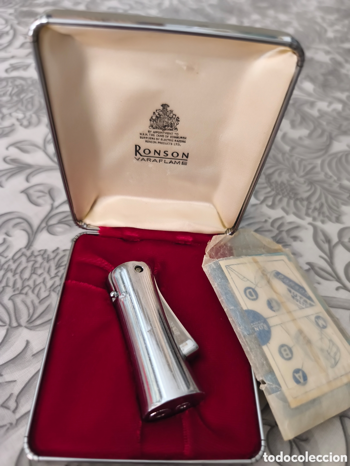 Vintage: Encendedor Ronson Varaflame, con documentaci&oacute;n y caja original - Foto 7