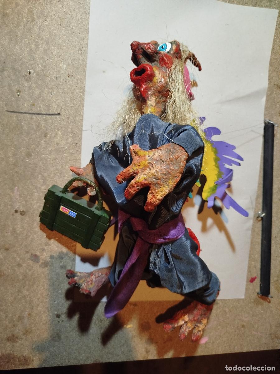 Vintage: Marioneta antigua papel mache