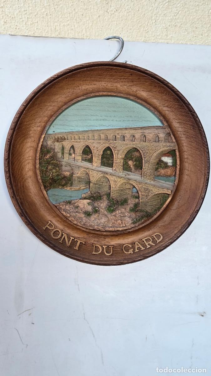 Vintage: plato decorativo en madera