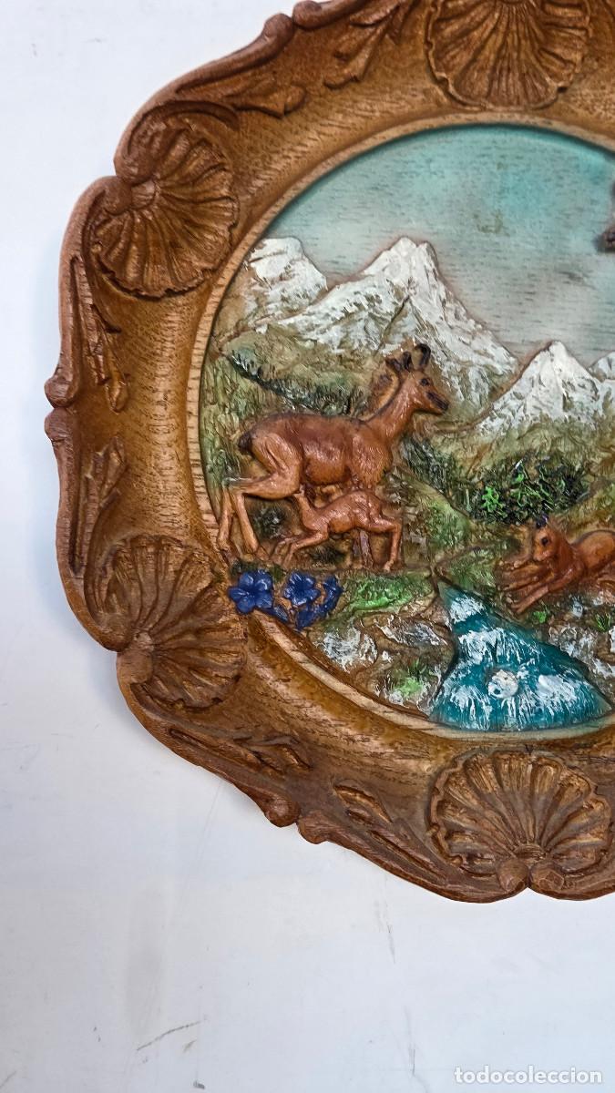 Vintage: plato decorativos con ciervos