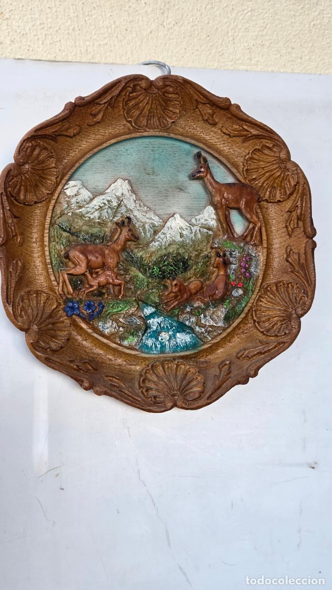 Vintage: plato decorativos con ciervos - Foto 2