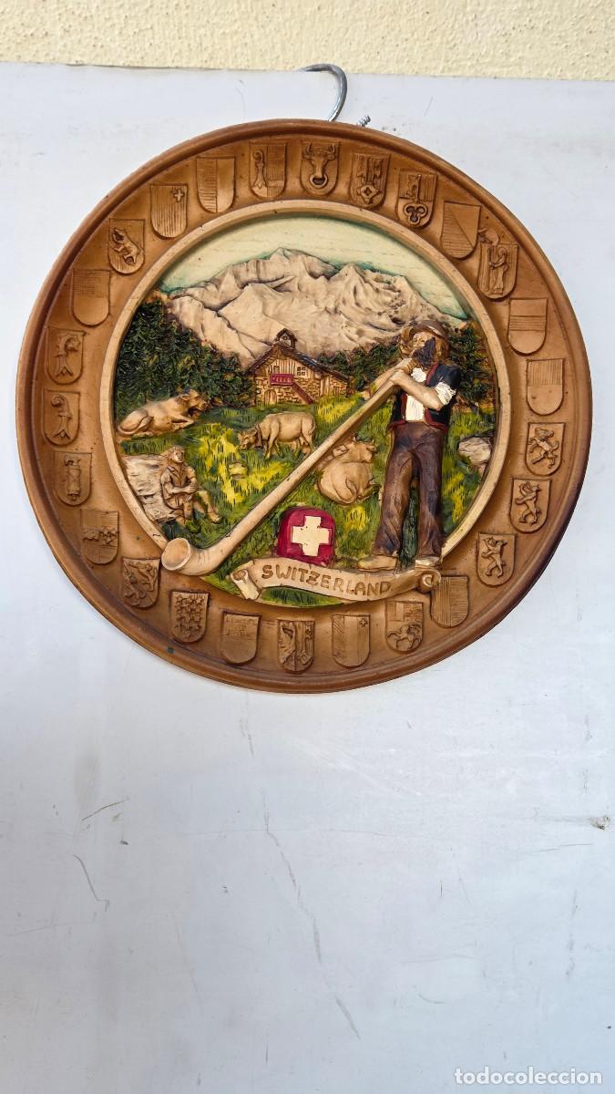 Vintage: plato decorativo trompeta larga