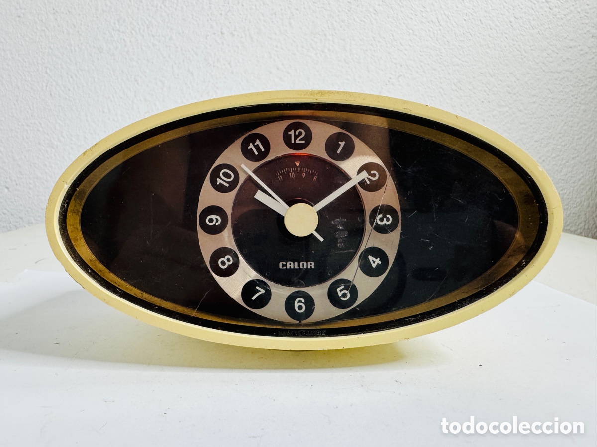Vintage: Calor Alarm Clock Space Age Design 1970,s Funciona