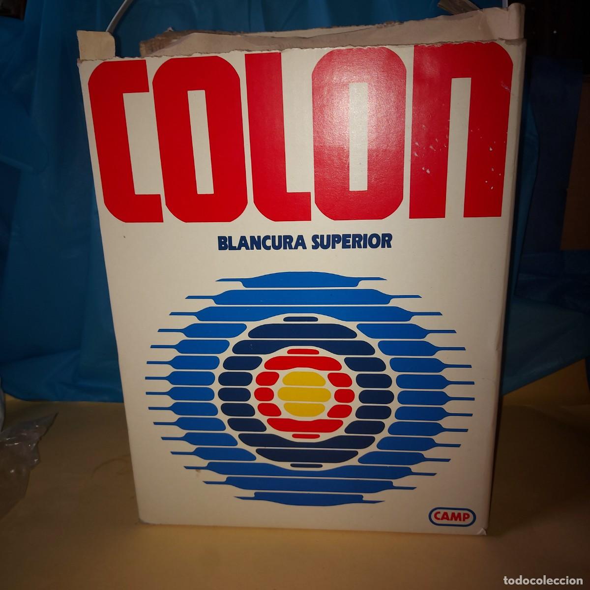 Vintage: BID&Oacute;N BOTE TAMBOR DE DETERGENTE COLON