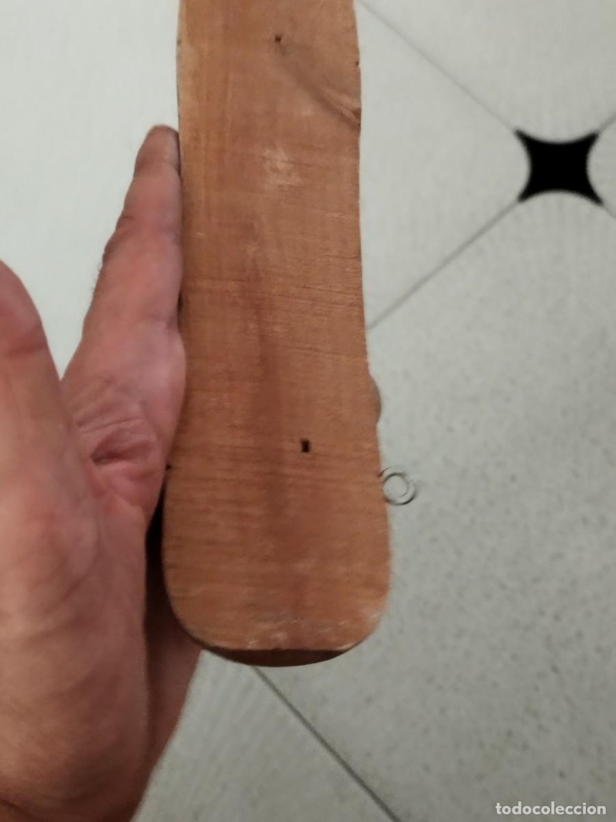 Vintage: Antiguo perchero de madera para colgar de la pared. Percha. - Foto 7