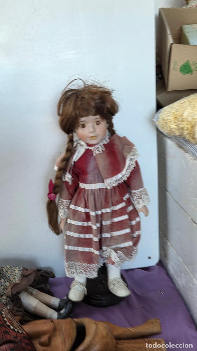 Vintage: mu&ntilde;eca antigua de porcelana